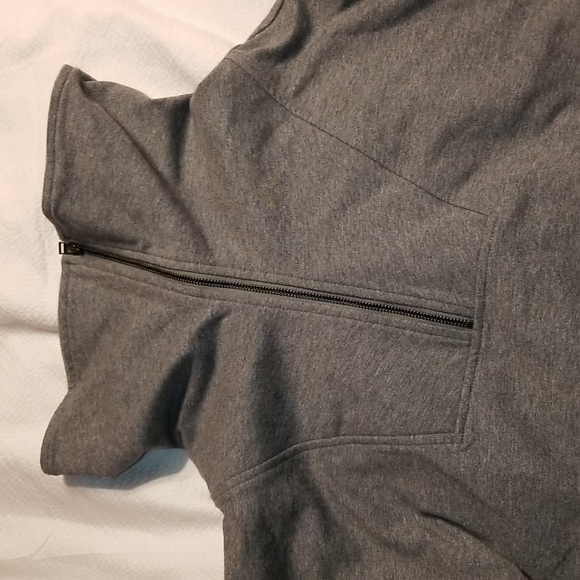 - NWT QUARTER ZIP MULTI WAY COLLAR CASUAL BEACH SWEAT SHIRT DRESS MEDIUM - Picture 7 of 10